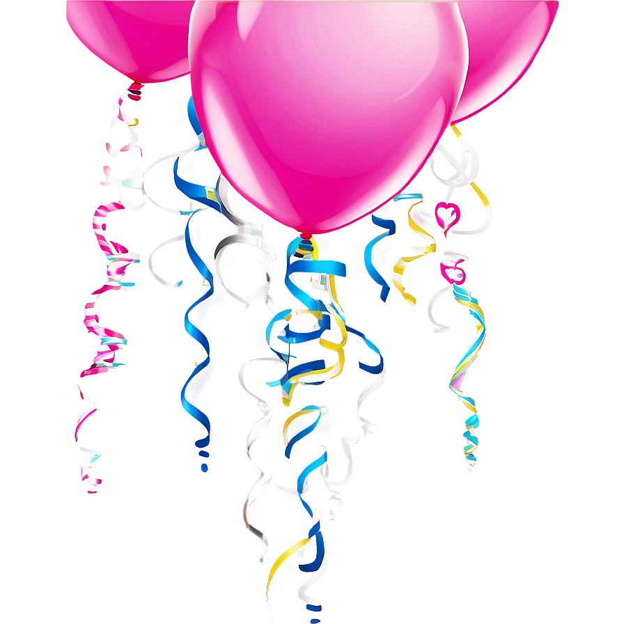 Sparkling Pink Balloons Event Png Epg1 PNG Image