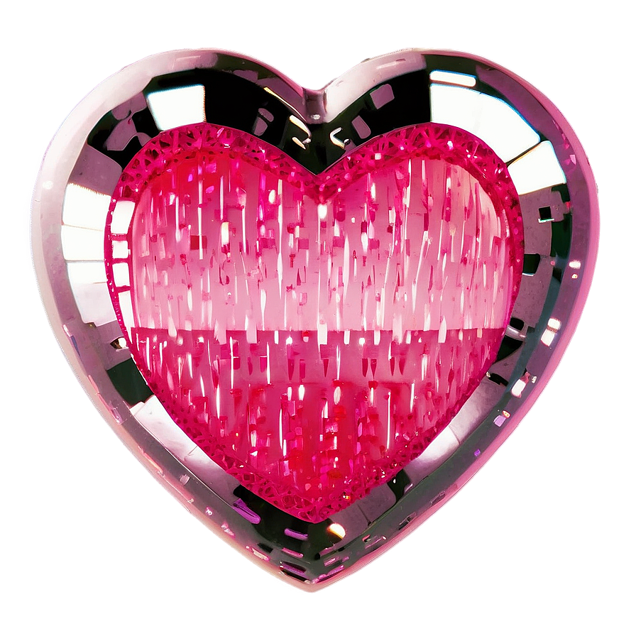 Sparkling Pink Heart Picture Png Agg2 PNG Image