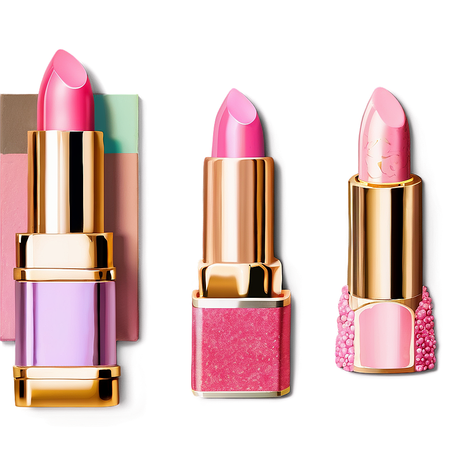 Sparkling Pink Lipstick Png Hdu PNG Image