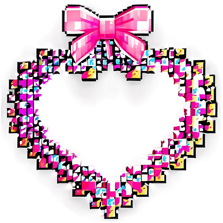 Sparkling Pixel Heart Png 05252024 PNG Image