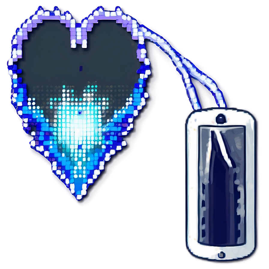 Sparkling Pixel Heart Png Ybk96 PNG Image