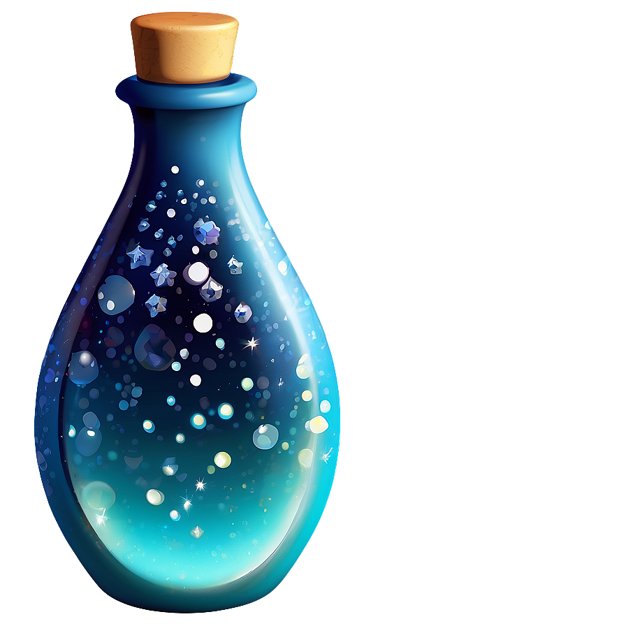 Sparkling Potion Bottle Png Jds81 PNG Image