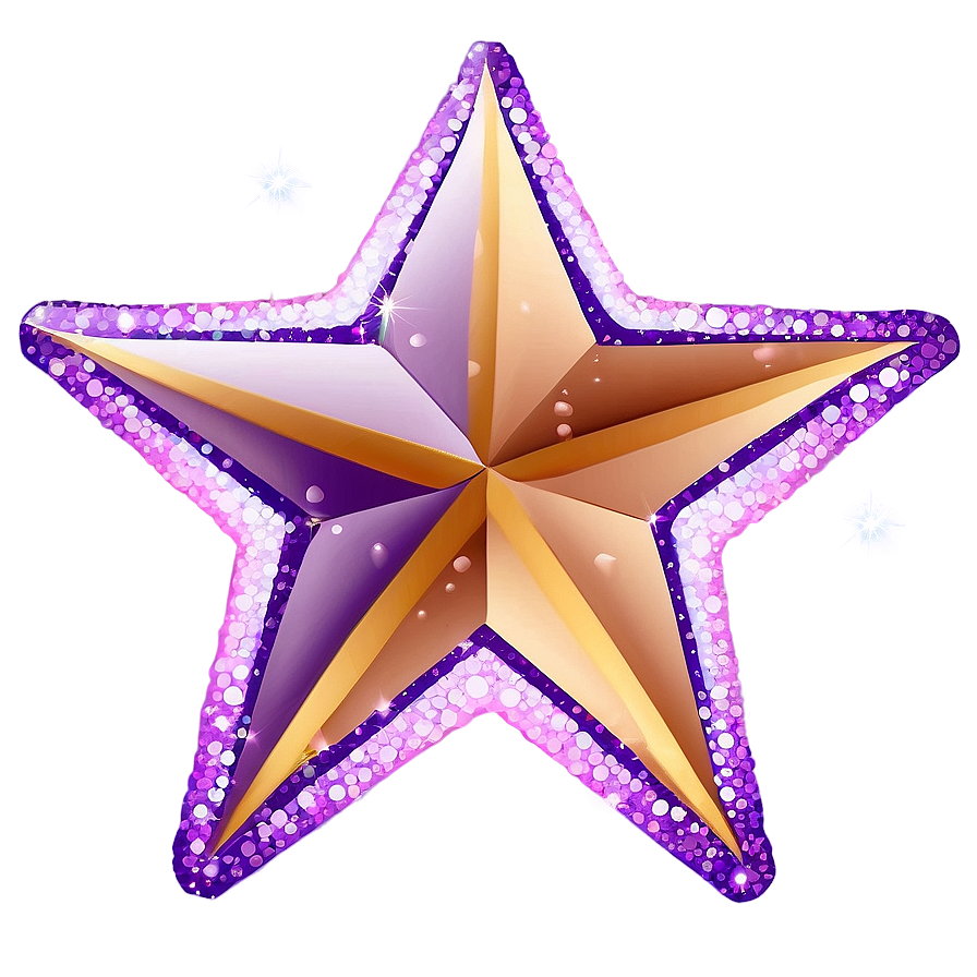 Sparkling Purple Star Art Png 91 PNG Image