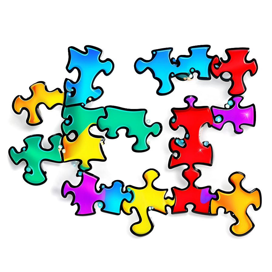 Sparkling Puzzle Pieces Png Ihh PNG Image