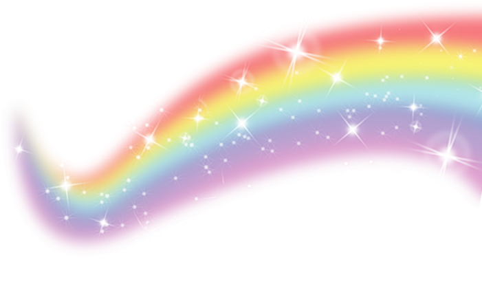 Sparkling Rainbow Arcoiris PNG Image