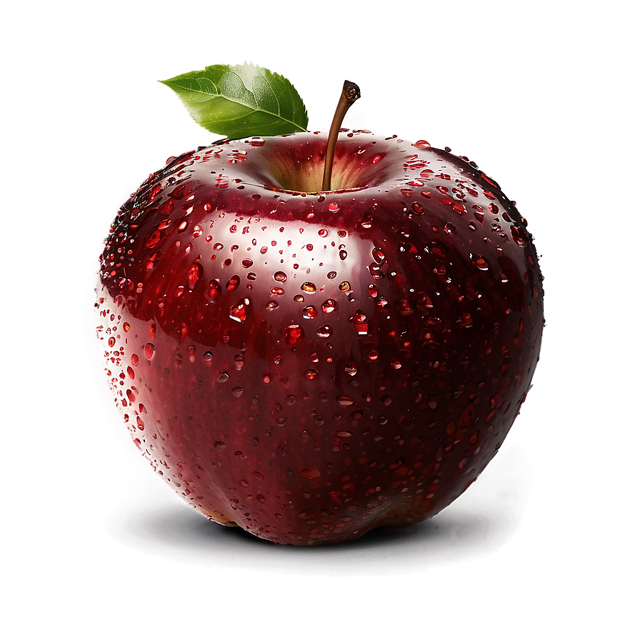 Sparkling Red Apple Png Qmw PNG Image