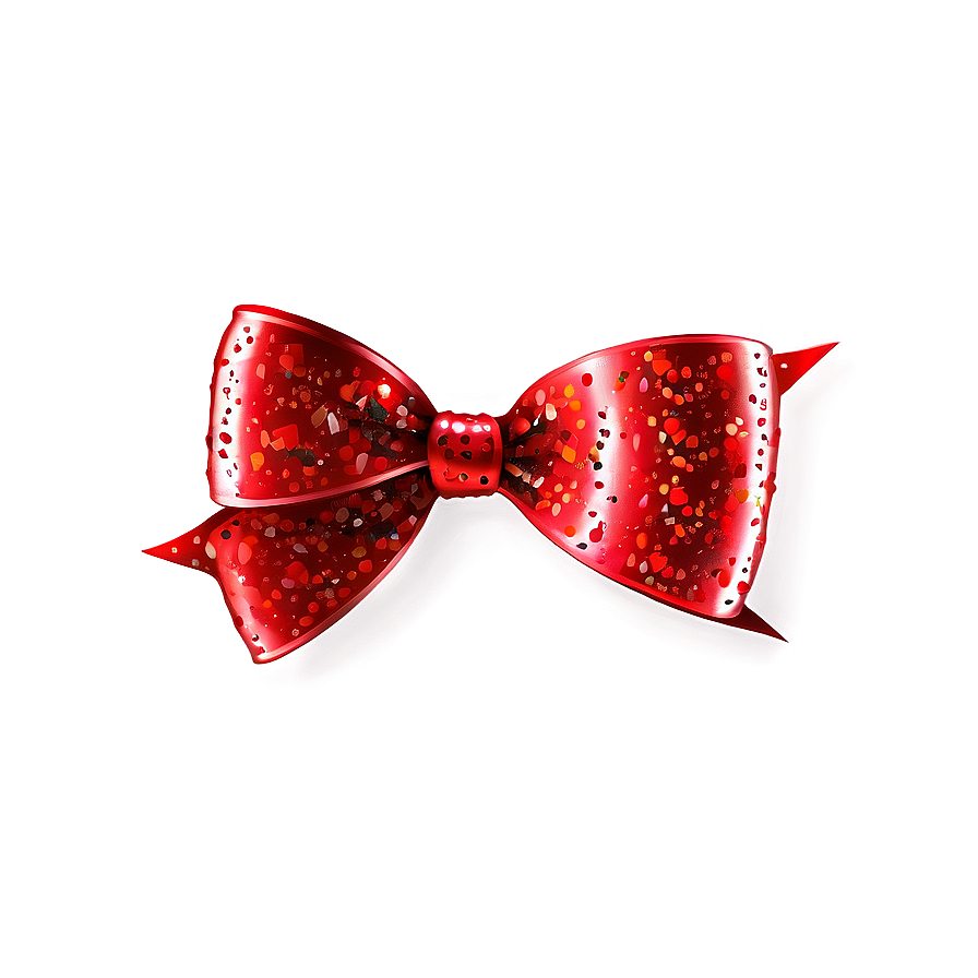 Sparkling Red Bow Png Hbq7 PNG Image