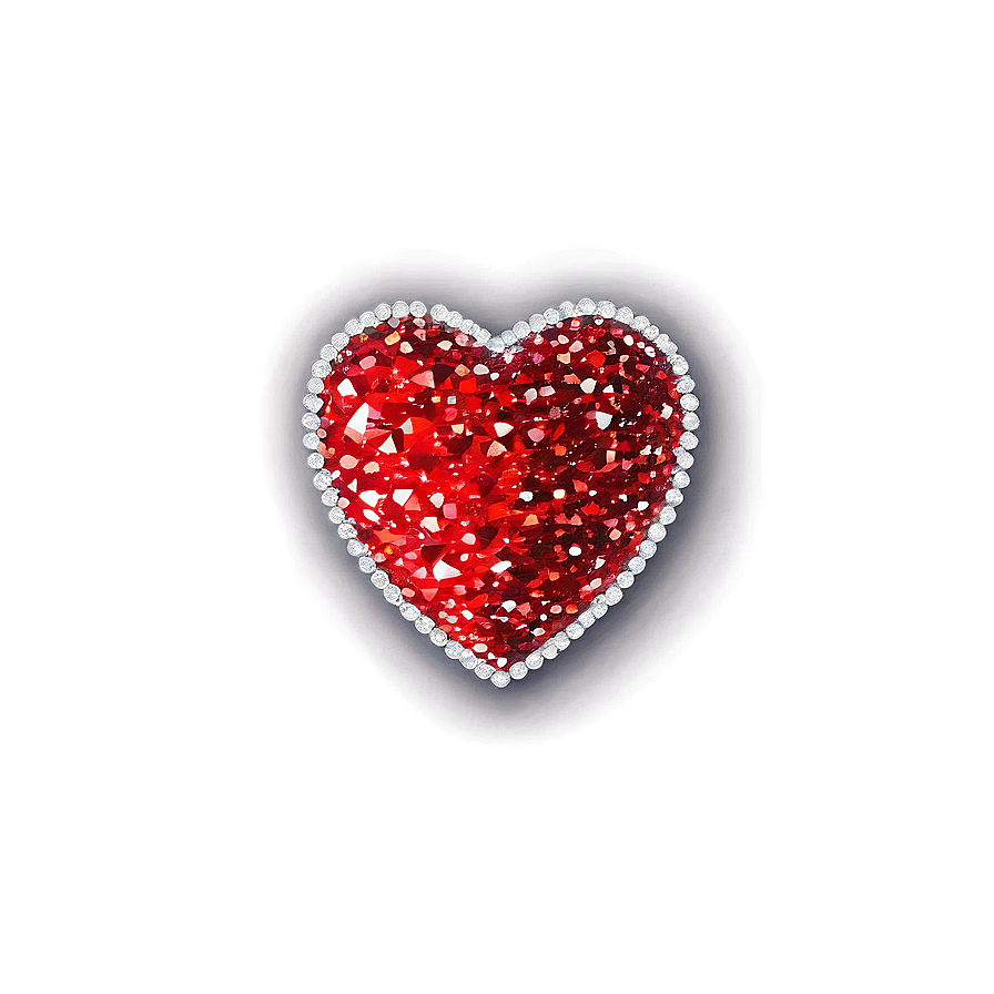 Sparkling Red Heart Png 83 PNG Image