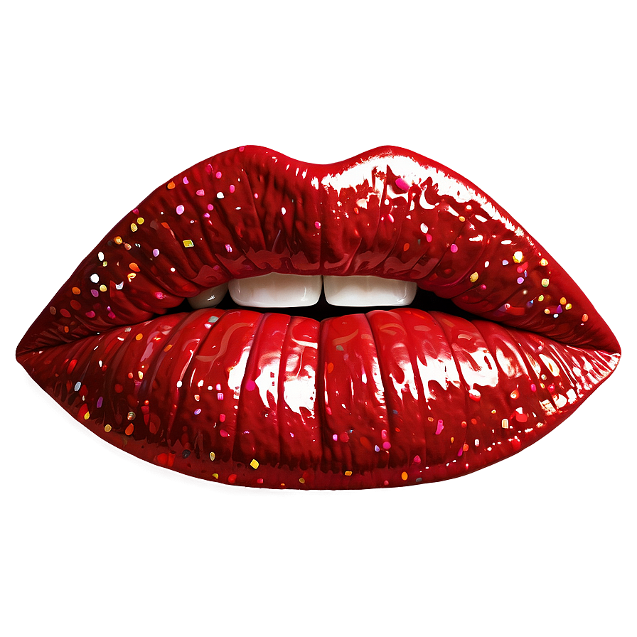 Sparkling Red Lips Png Taa PNG Image