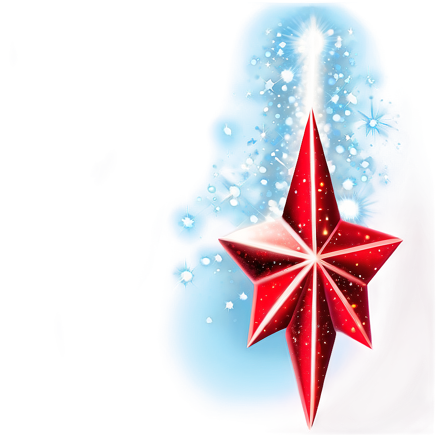 Sparkling Red Star Png Fpq90 PNG Image