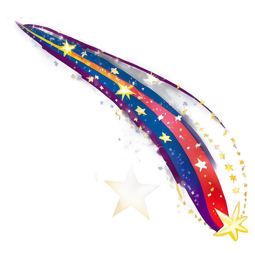 Sparkling Shooting Star Illustration Png 59 PNG Image