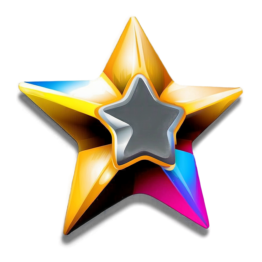 Sparkling Star Vector Png Wvb74 PNG Image