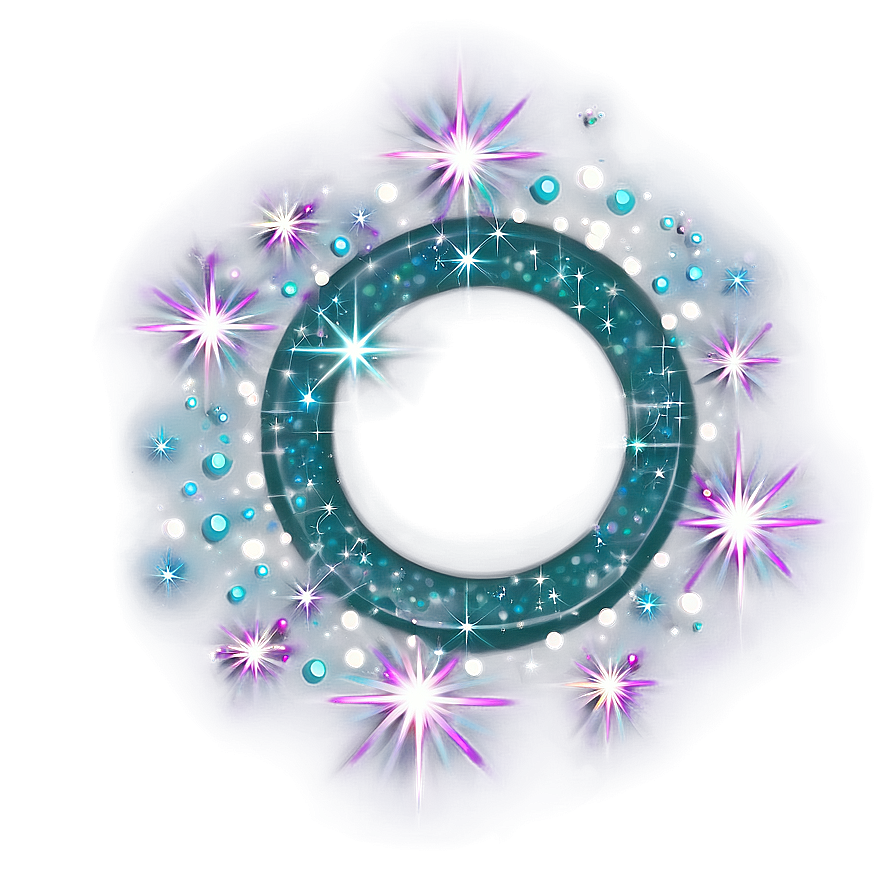 Sparkling Stars Circle Png Vwb67 PNG Image