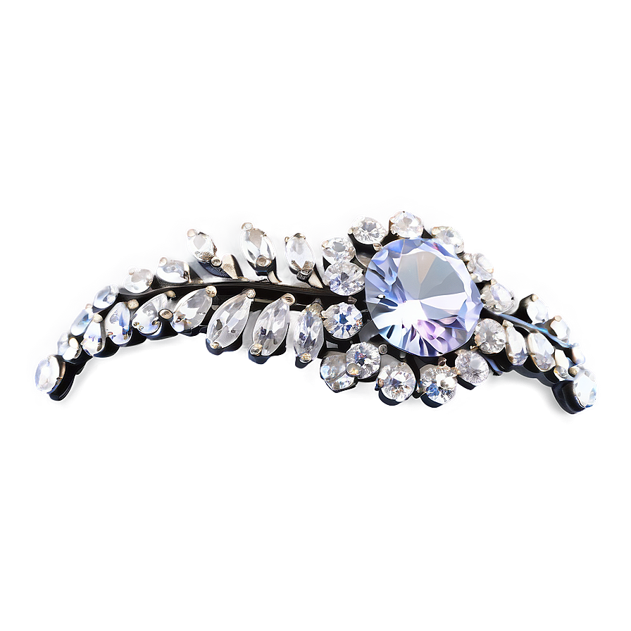 Sparkly Rhinestone Hair Clip Png 06132024 PNG Image