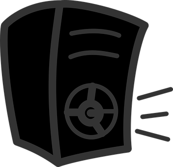 Speaker Icon Silhouette PNG Image