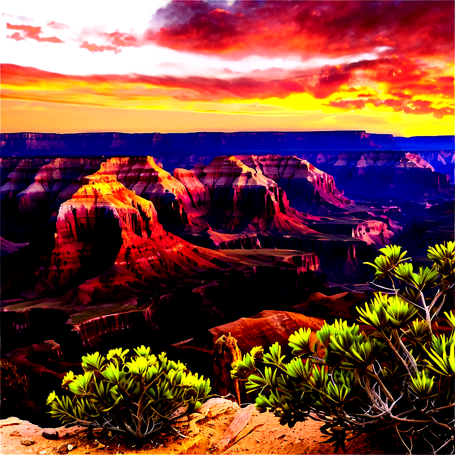 Spectacular Canyon Vista Landscape Png 18 PNG Image