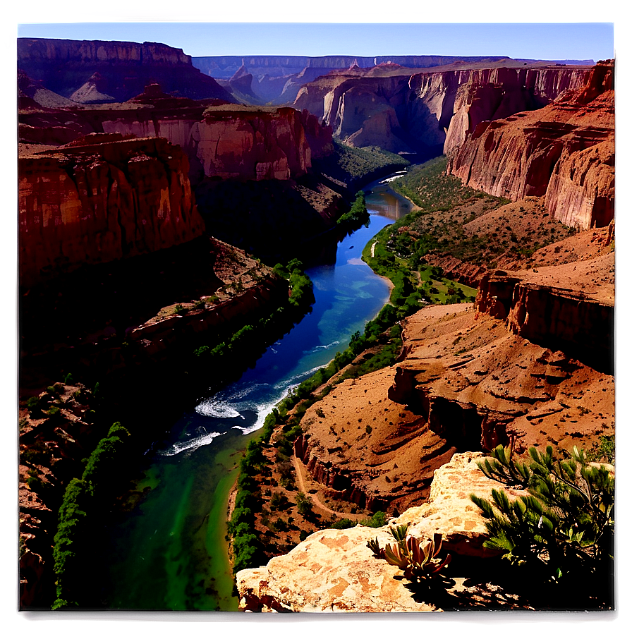 Spectacular Canyon Vista Landscape Png Shs58 PNG Image