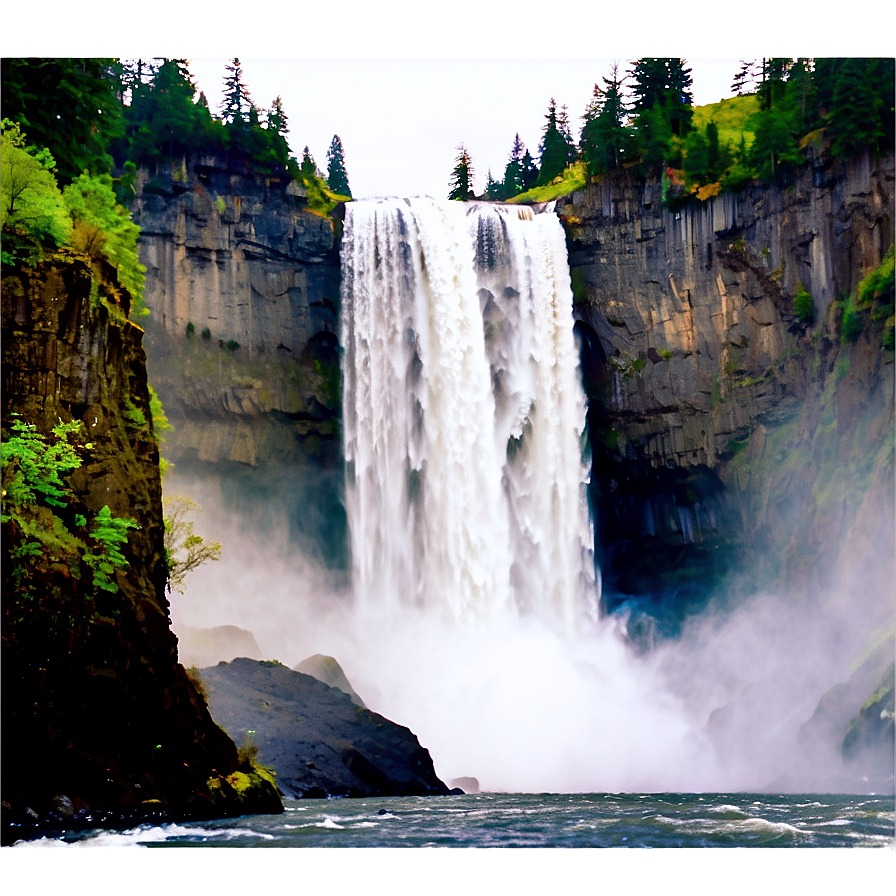 Spectacular Snoqualmie Falls Png 06292024 PNG Image