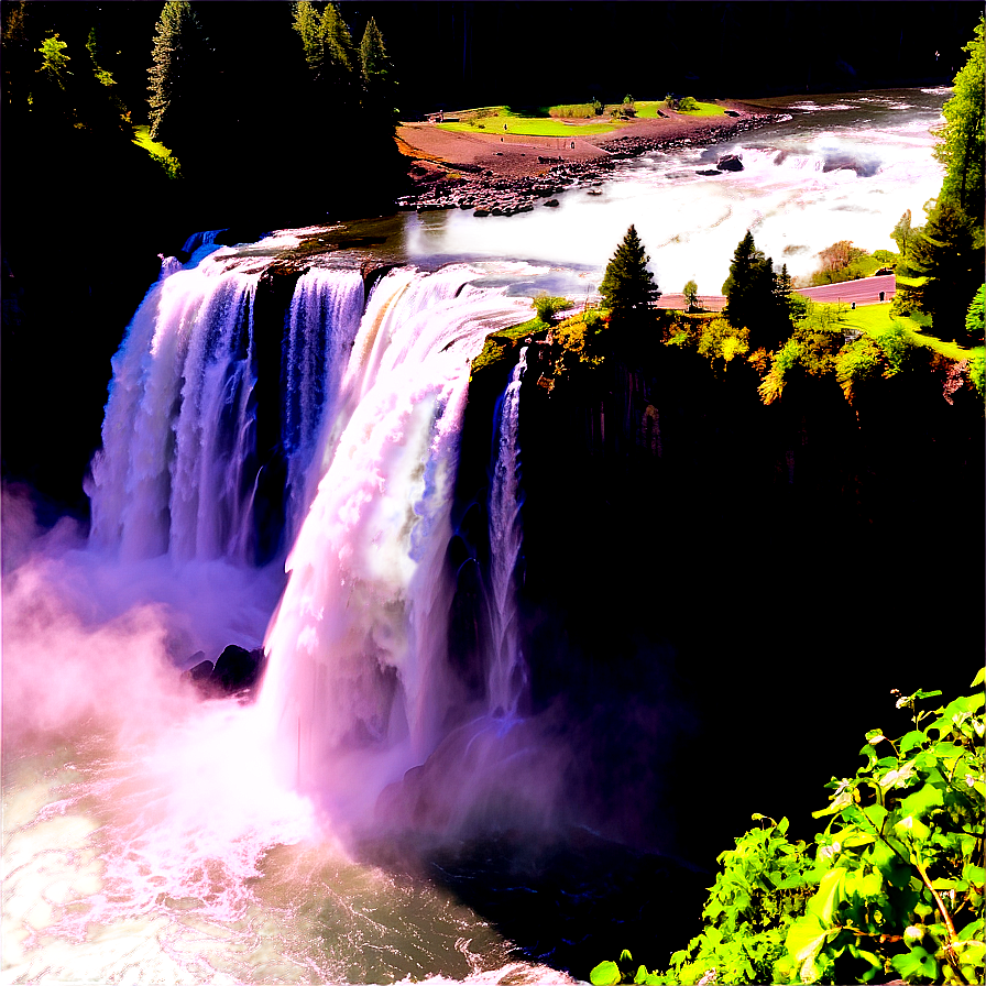 Spectacular Snoqualmie Falls Png Vou55 PNG Image