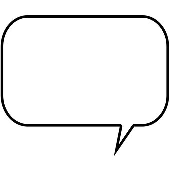 Speech Balloon Icon Black Background PNG Image