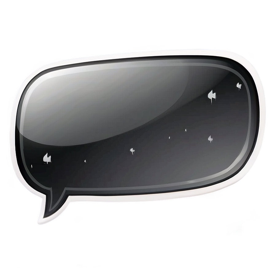 Speech Bubble D PNG Image