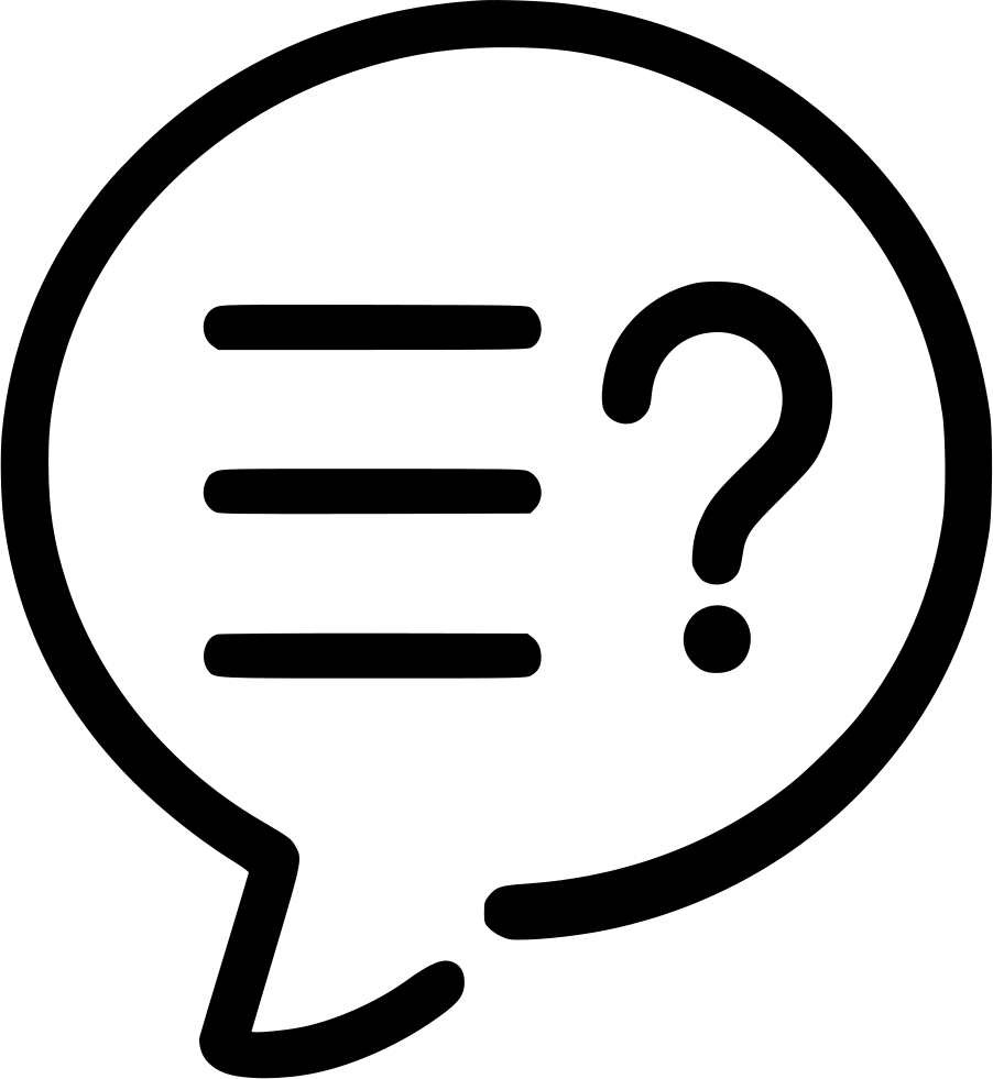 Speech Bubble Question Mark PNG Image