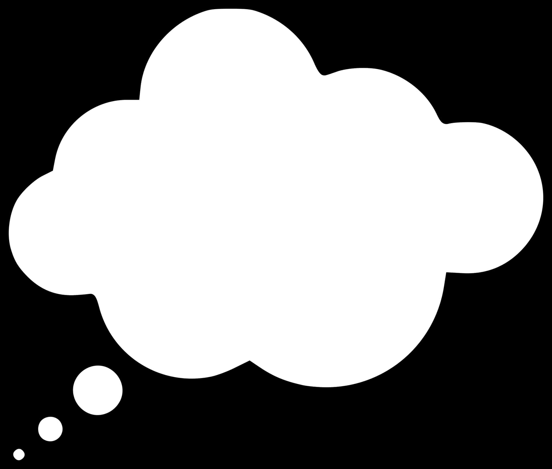 Speech Bubble Silhouette PNG Image