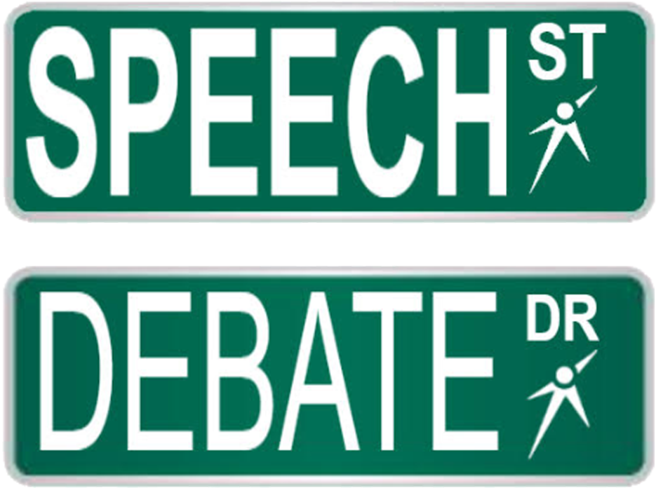 Speech Streetand Debate Drive Signs PNG Image