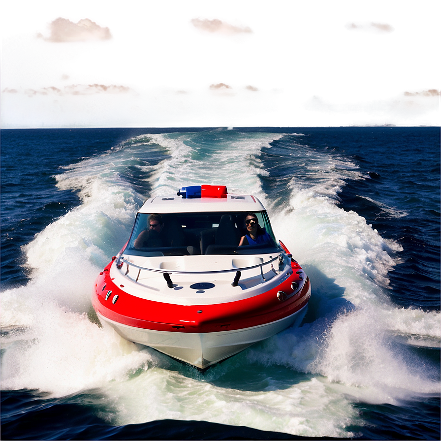 Speed Boat In Action Png Rtc16 PNG Image