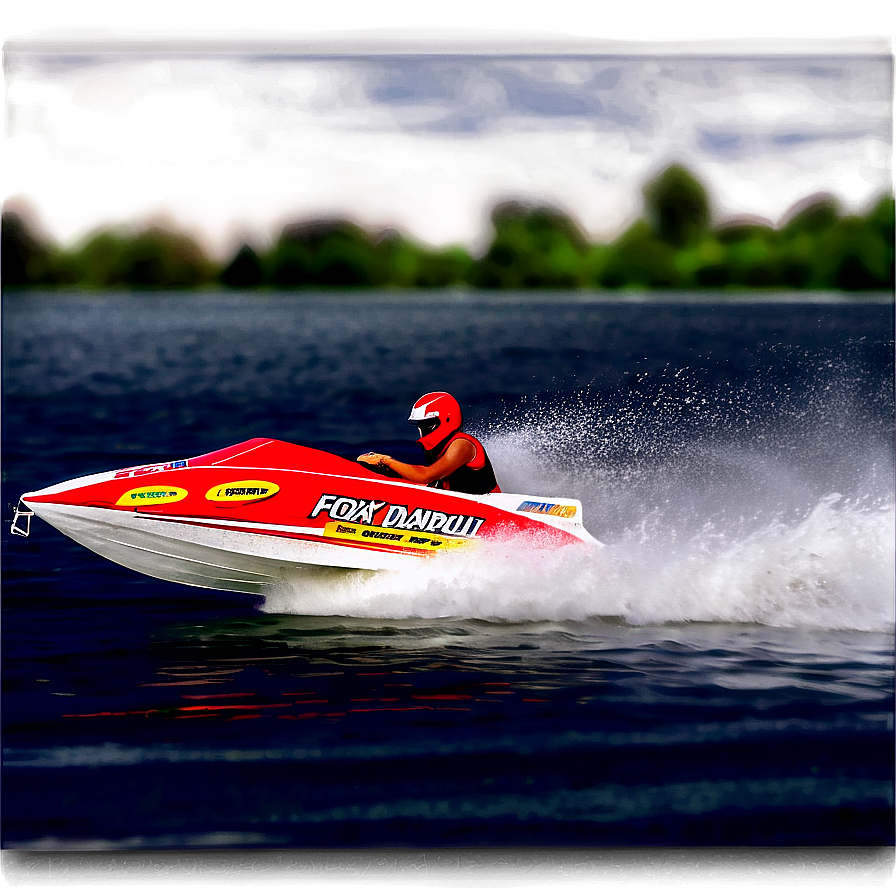 Speed Boat Racing Png 06282024 PNG Image