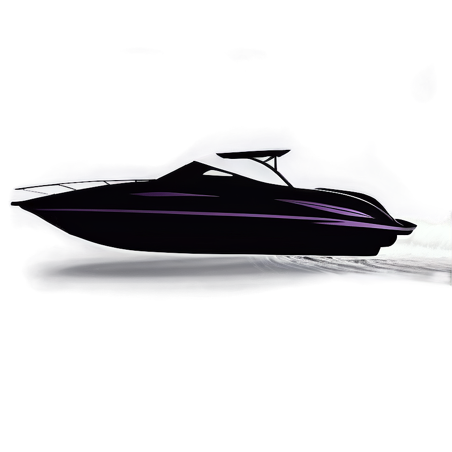 Speed Boat Silhouette Png Vve6 PNG Image