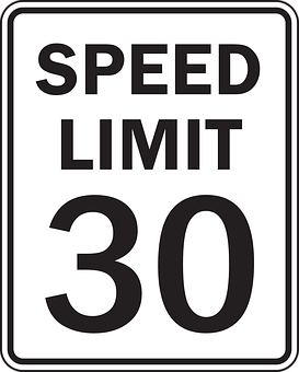 Speed Limit30 Sign PNG Image