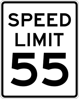 Speed Limit55 Sign PNG Image