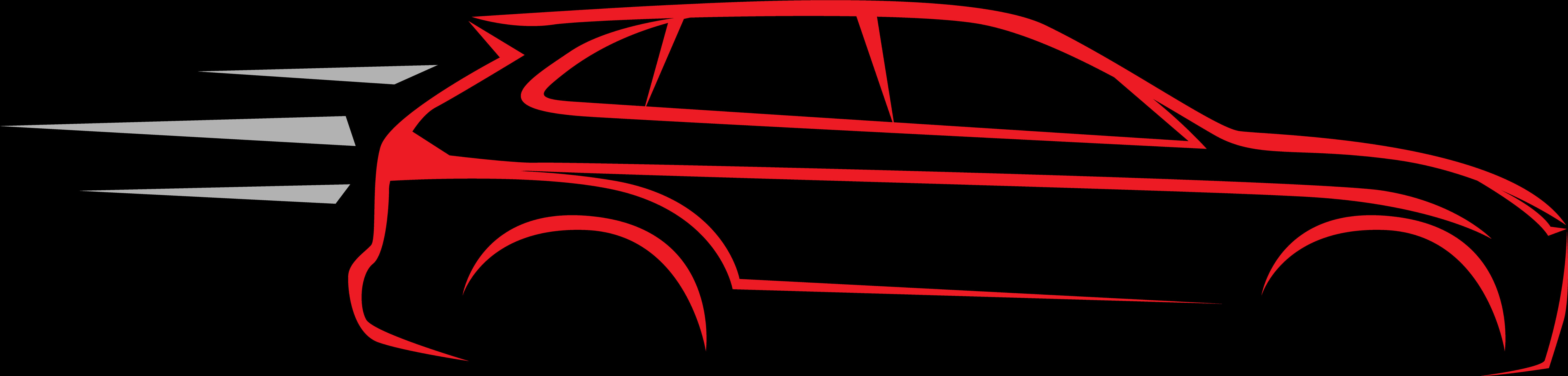 Speeding Car Vector Graphic PNG Image