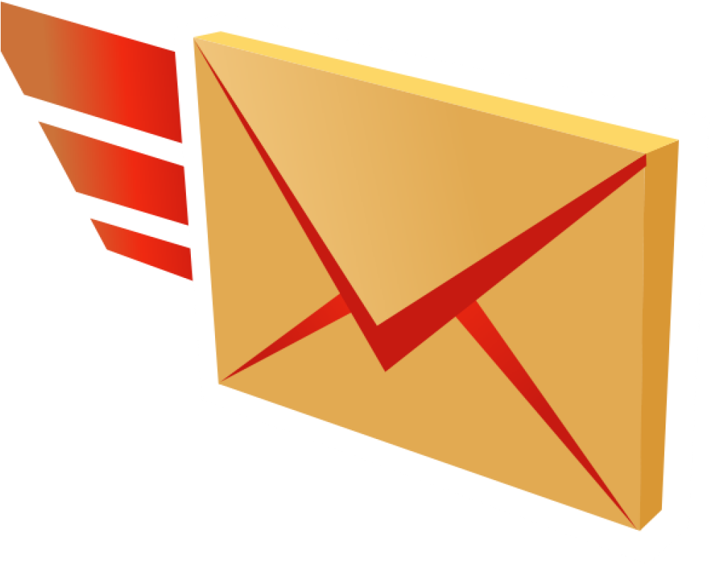 Speedy Envelope Illustration PNG Image