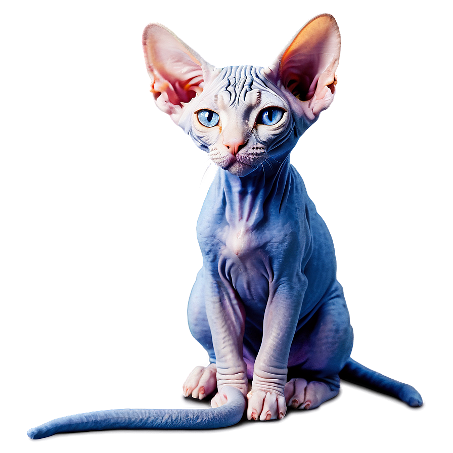 Sphynx Cat In Snowy Winter Wonderland Png 06292024 PNG Image