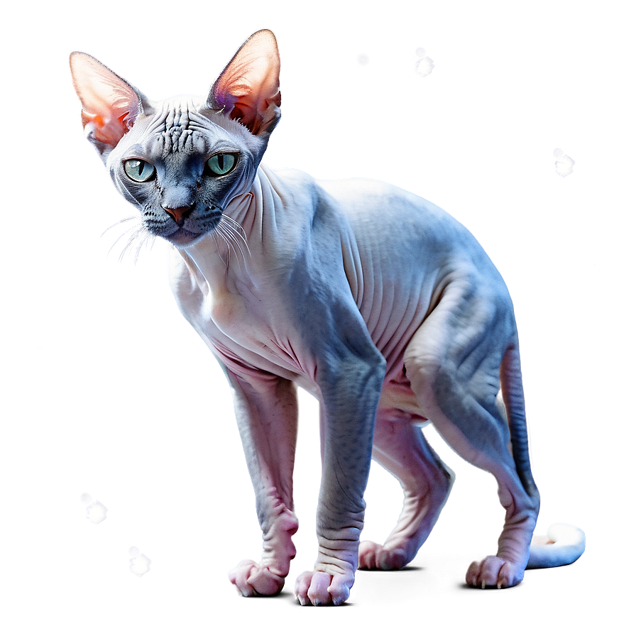 Sphynx Cat In Snowy Winter Wonderland Png 12 PNG Image