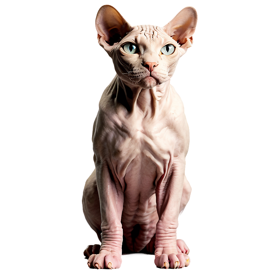 Sphynx Cat With Sphinx Statue Png 06292024 PNG Image