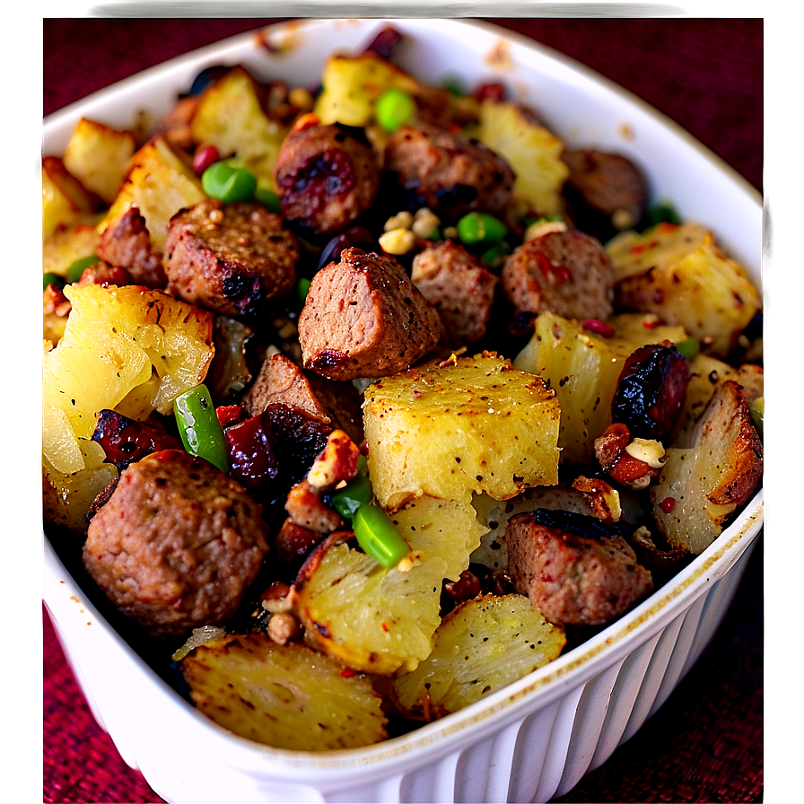 Spiced Pear And Sausage Stuffing Png Qqv PNG Image