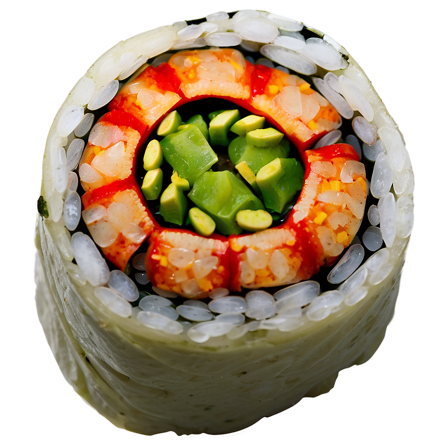 Spicy Crab Sushi Roll Png 06282024 PNG Image