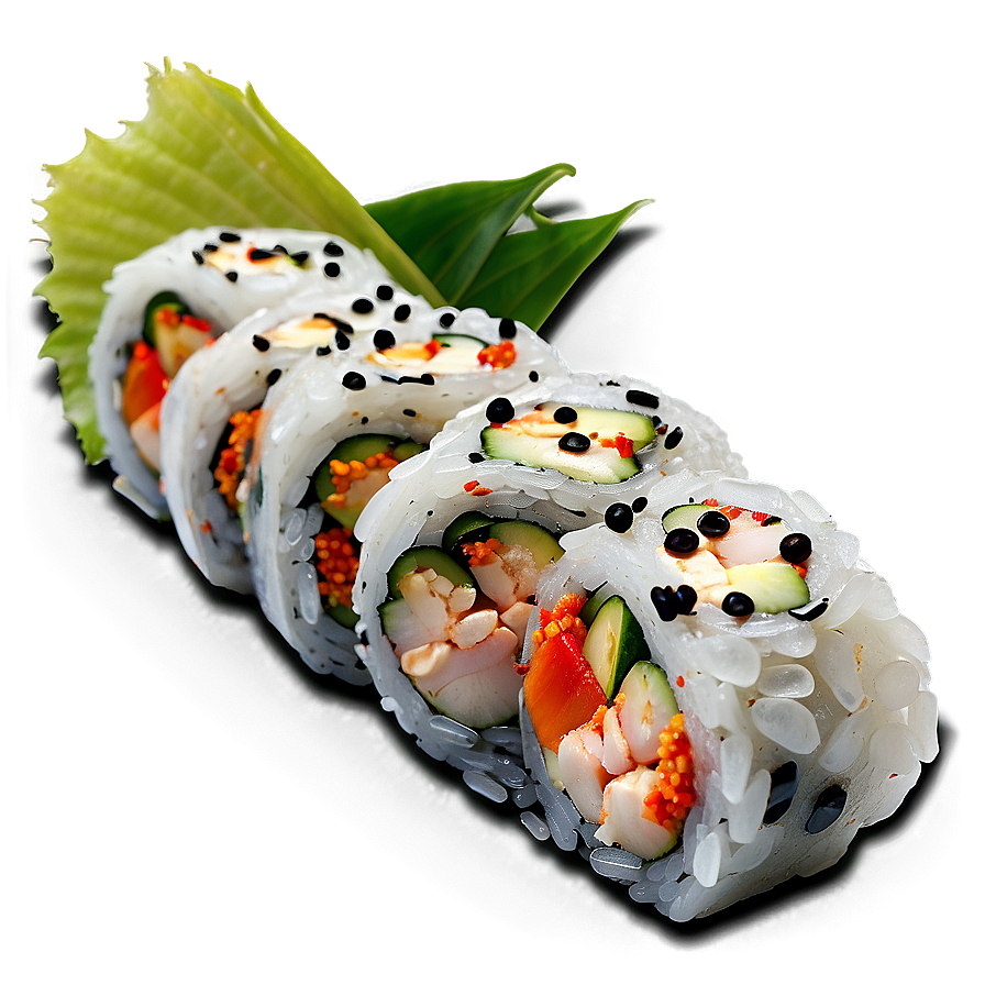 Spicy Crab Sushi Roll Png 06282024 PNG Image