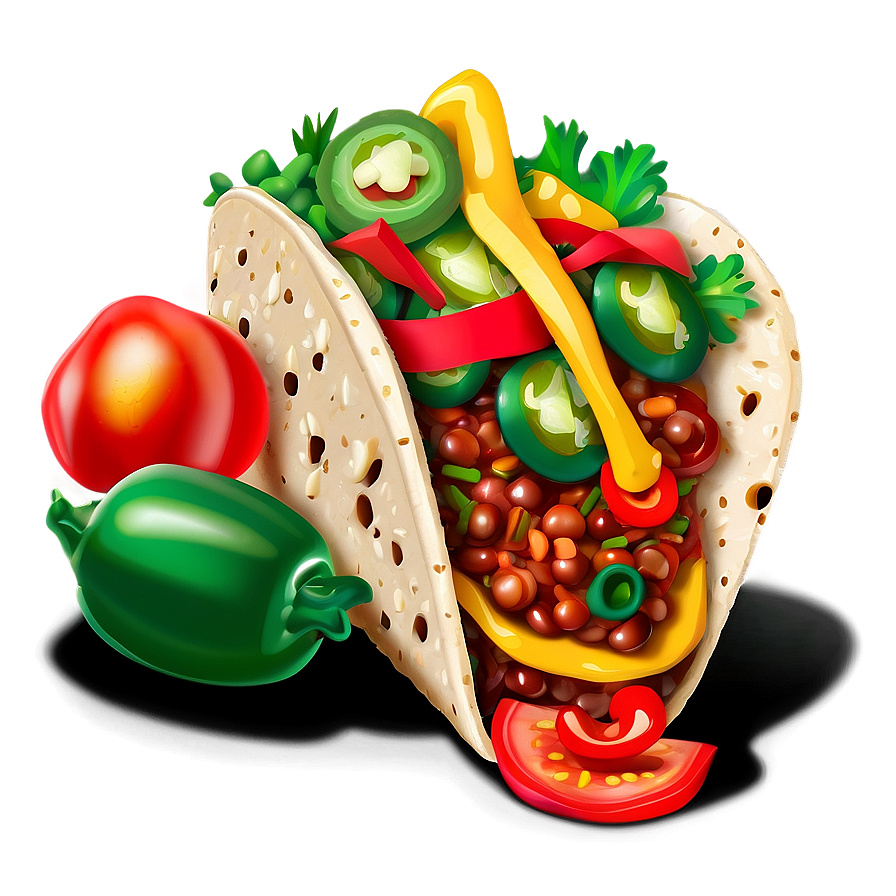 Spicy Taco Clipart Png Qyp7 PNG Image