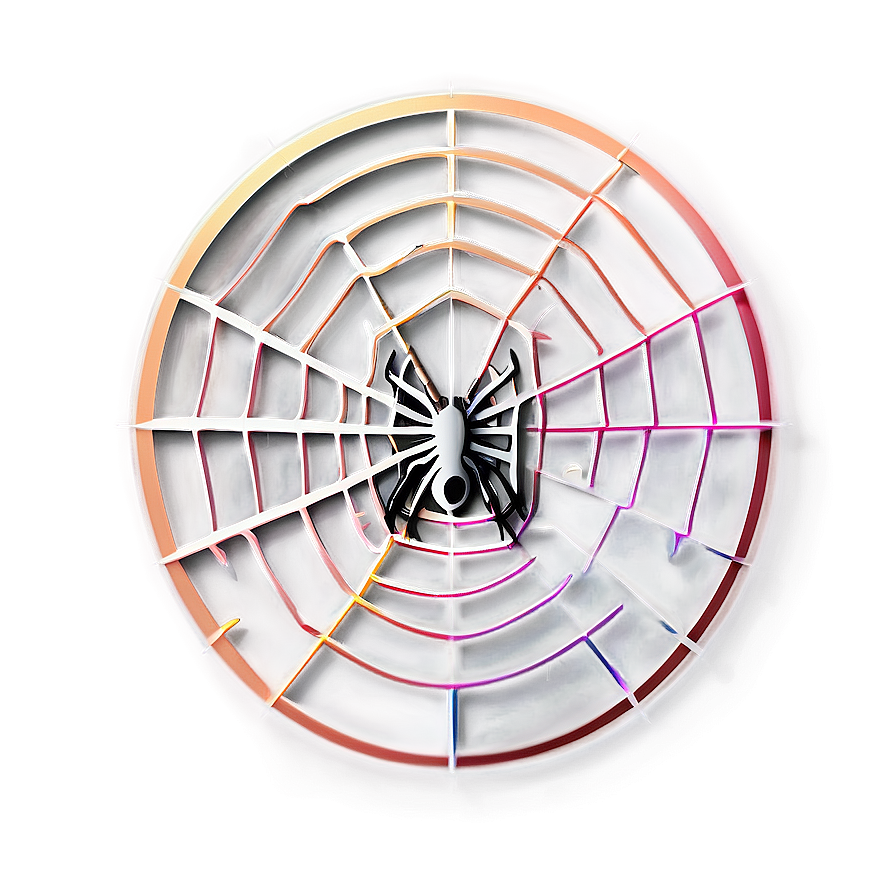 Spider Centered Web Artwork PNG Image