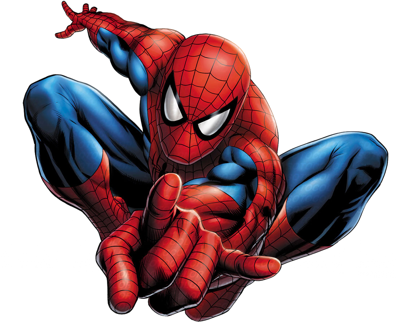 Spider Man Classic Pose PNG Image