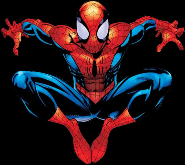 Spider Man Classic Pose PNG Image