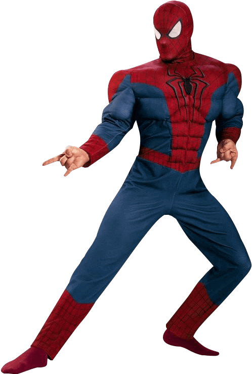 Spider Man Pose Action PNG Image