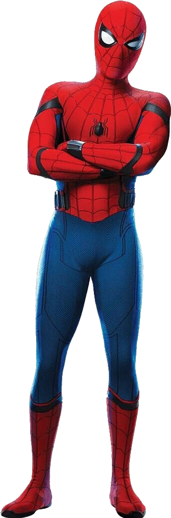 Spider Man Standing Pose PNG Image