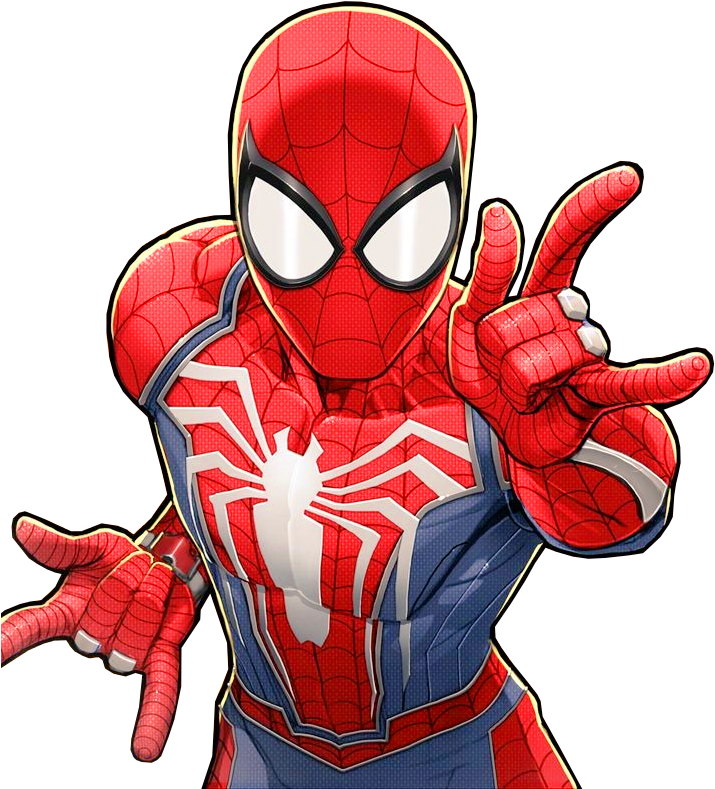 Spider Man_ Web Slinging_ Pose PNG Image