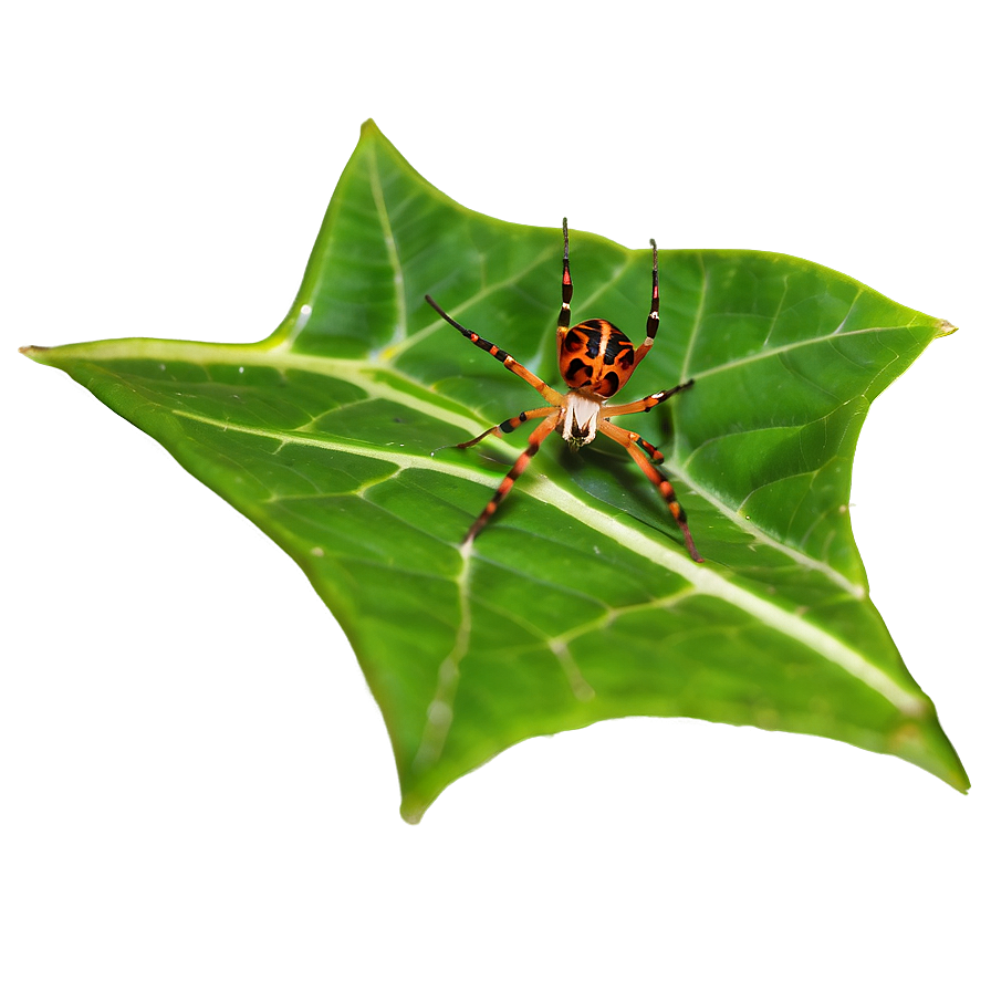 Spider On Leaf Png 05042024 PNG Image