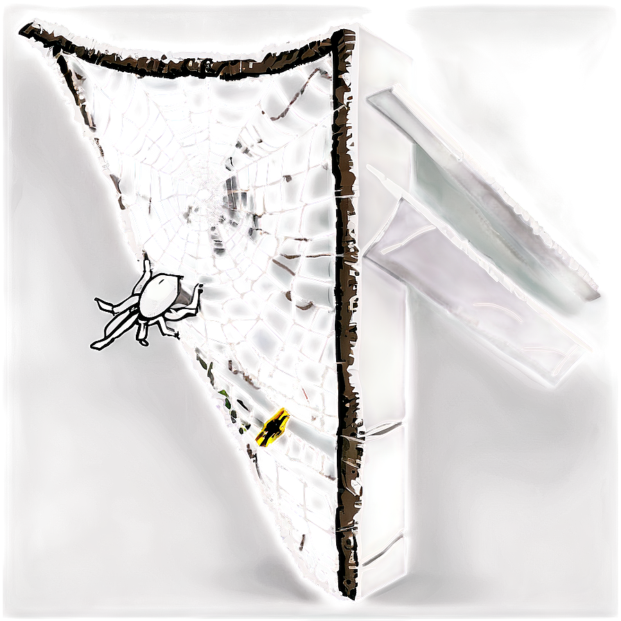 Spider Web Corner Capture PNG Image